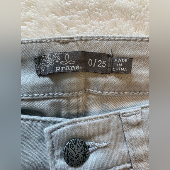PrAna Women’s Kayla Skinny Jeans Light Gray - Size 0/25 - Picture 4 of 5
